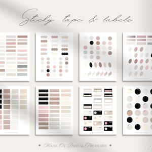 Aesthetic Digital Stickers | Planner, Journal, GoodNotes (PNG) image 8