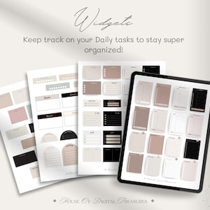 Aesthetic Digital Stickers | Planner, Journal, GoodNotes (PNG) image 4