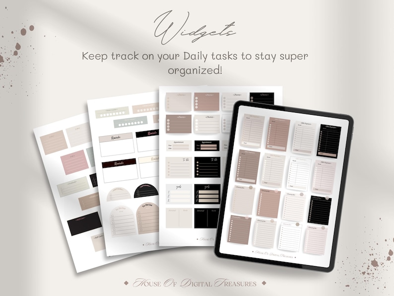 Aesthetic Digital Stickers | Planner, Journal, GoodNotes (PNG) image 4