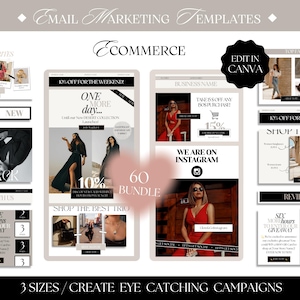 Fashion Email Marketing Templates Ecommerce business marketing Editable email template Welcome Newsletter Templates Email Campaign Mailchimp