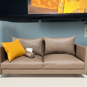 Dollhouse Couch for 1:6 Scale Figures – Handmade Miniature Sofa