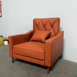 Custom 1:6 Scale Miniature Armchair - Handmade  Dollhouse Sofa for 12 Inch Dolls | Custom Size & Color Available