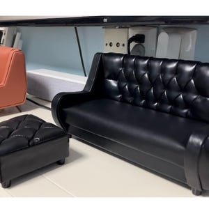 Dollhouse Couch for 1:6 Scale Figures – Handmade Miniature Sofa