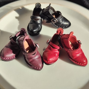 3 kleuren puntige Mary Jane-schoenen voor Neo Blythe leren schoenen, OB22/OB24 leren schoenen, leren poppenschoenen, Azone-schoenen, handgemaakte kleine schoenen
