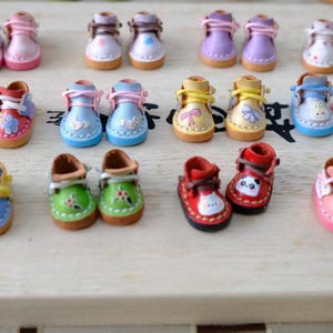 Miniatuur leren poppenschoenen: schaal 1/12, OB11, YMY, GSC