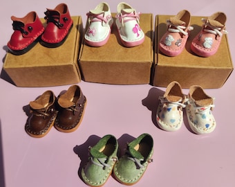 1/6 Scale Leather Doll Shoes: Fits Blythe, Azone, OB24