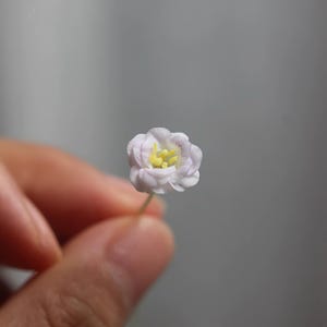 Miniature Flower Mold Set – Lisianthus Silicone Brass Molds for Polymer Clay Crafts