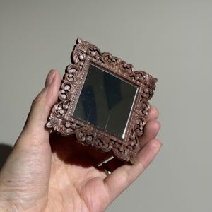 Miniature Vintage Dollhouse Mirror Scale 1:6 Home Decor Victorian Shabby Chic Mini Farmhouse