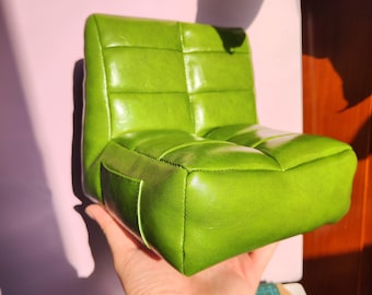 1/6 Scale Miniature Togo Chair: Handmade Dollhouse Modern Furniture