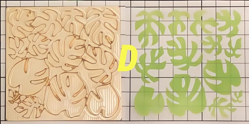 Highly Detailed Miniature Monstera Molds for 1/6 and 1/12 Scale Clay ...