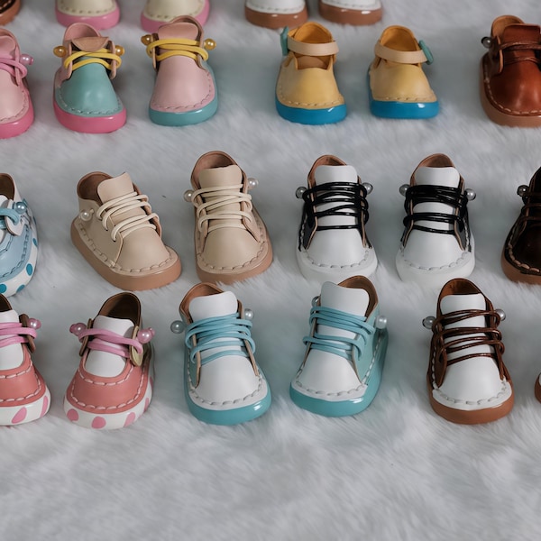 1: 6 kundenspezifische Miniatur-Schuhe - wählen Sie Ihre Farbe für Seite und Zehe!