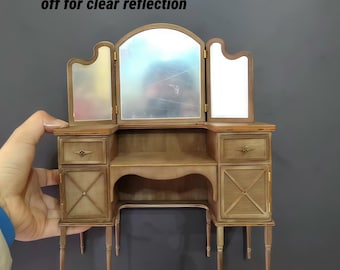 Table Miniature En Bois Vintage Pour Maison De Poupée - Échelle 1:12, Décoration, Jeu Pour Enfants