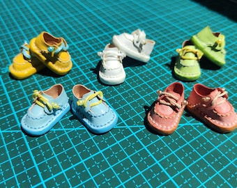 Handmade Leather Doll Shoes: 1/6 Scale Blythe, Azone, OB22、OB24