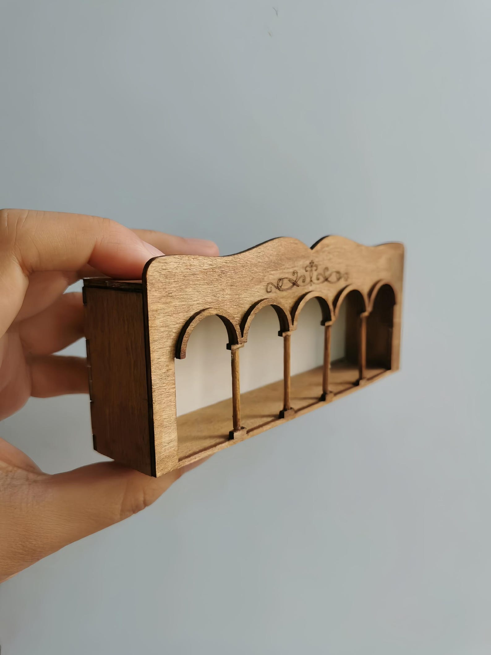 1:6 Scale DIY Miniature Wall Shelf Kit – Archway Display Rack ...