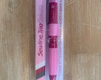 Sewline Trio Colors fabric pencil black white pink