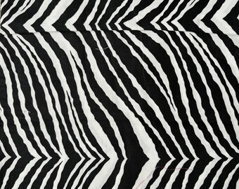 Jennifer Paganelli Zebra stripe  black white 1/2 yard