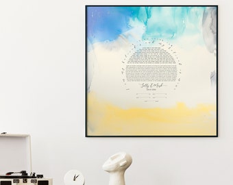 Golden fields under Blue skies Ketubah