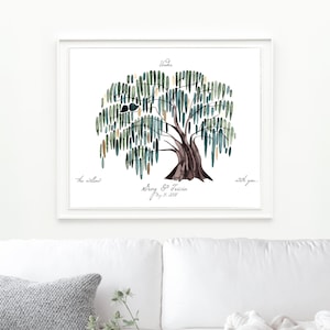 Custom Weeping Willow tree Engagement Gift > Valentines day