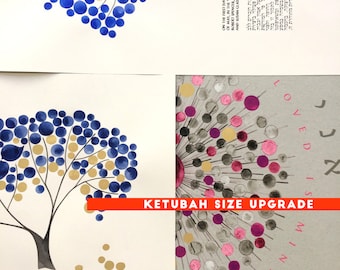 Wedding print Ketubah size upgrade