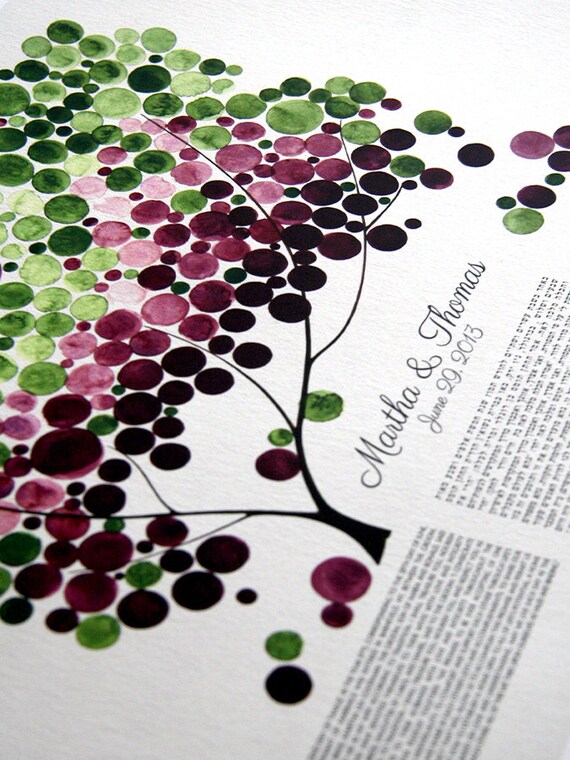 Custom Ketubah Giclée Print ⤸⤹ Rustic design Reform Ketubah Hebrew English