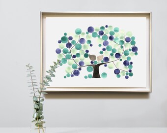 Newborn room decor - ALDERMAN APPLE TREE blessing gift