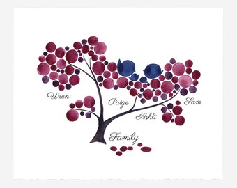 Wall art Personalized FAMILY Tree Gift