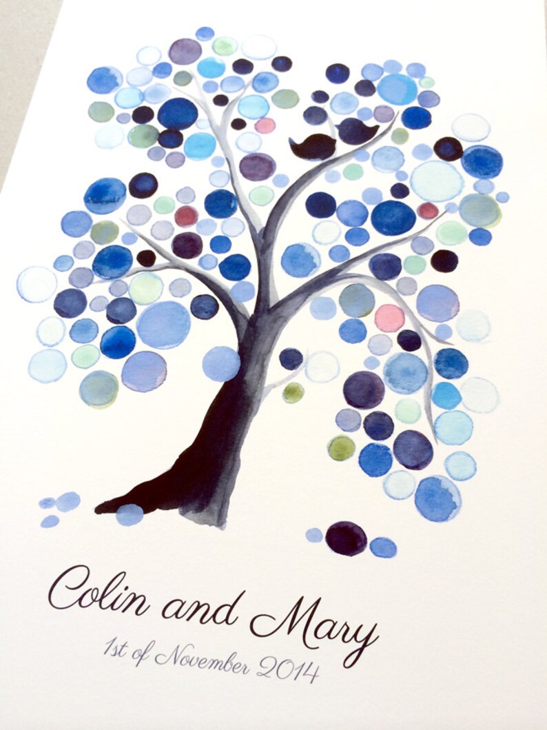 Wedding Guest Book Signing Poster Keepsake Interactive Art Etsy