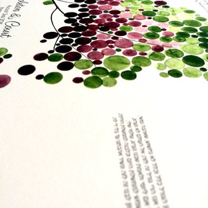 Impresión giclee moderna del árbol de Ketubah - Spring Tree of Life de OnceUponaPaper