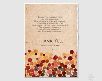 Thank You Card Design - DIY Printable Custom Wedding Thank you card