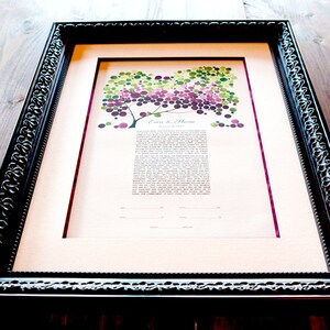 Interfaith Ketubah print for your Jewish Wedding ⤱ JAPANESE BIGLEAF MAGNOLIA