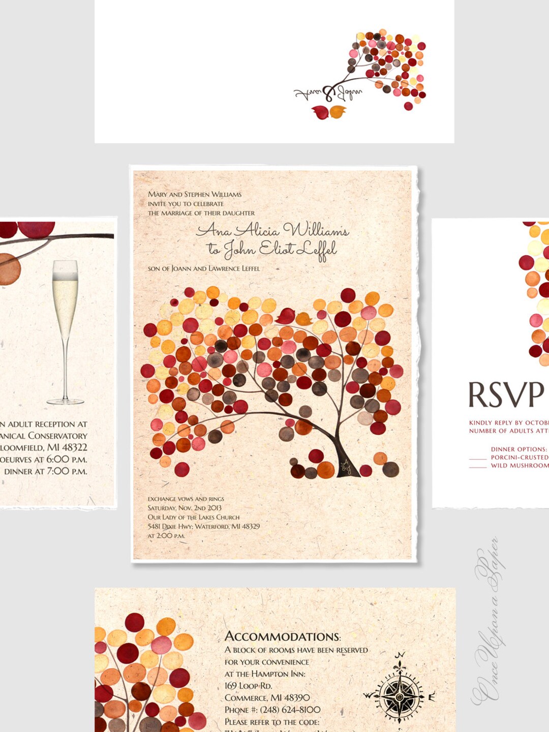 DIY Printable Wedding Invitation Design Package Reception Card ...