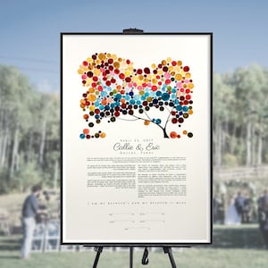 Mehrfarbige Ketubah Giclée Druck - Jüdische Heiratsurkunde