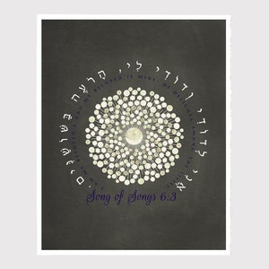 I am my beloved's, and my beloved is mine Wedding Gift Print Anniversary Gift, Wedding Gift poster Song of Songs image 2