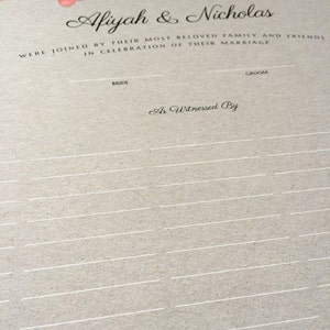 Modern Quaker marriage certificate < Custom Quaker Wedding Witnesses