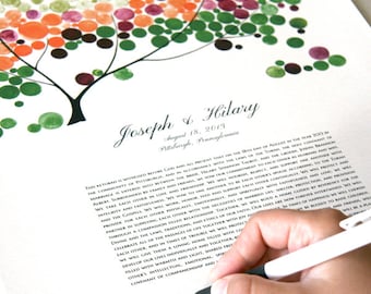 Custom Ketubah Tree of Life > Real Jewish Weddings