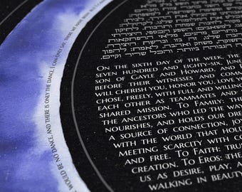 The Still Point of the Turning World Ketubah Print | Ancestral Skies Inheritance Celestial Covenant