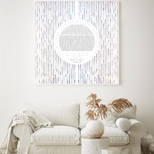 Mid century modern Waterfall Jewish Ketubah image 2