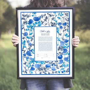I am my beloved Ketubah art print - Watercolor ketubah Song of Songs שיר השירים Aσμα Aσμάτων - BELOVED GARDEN