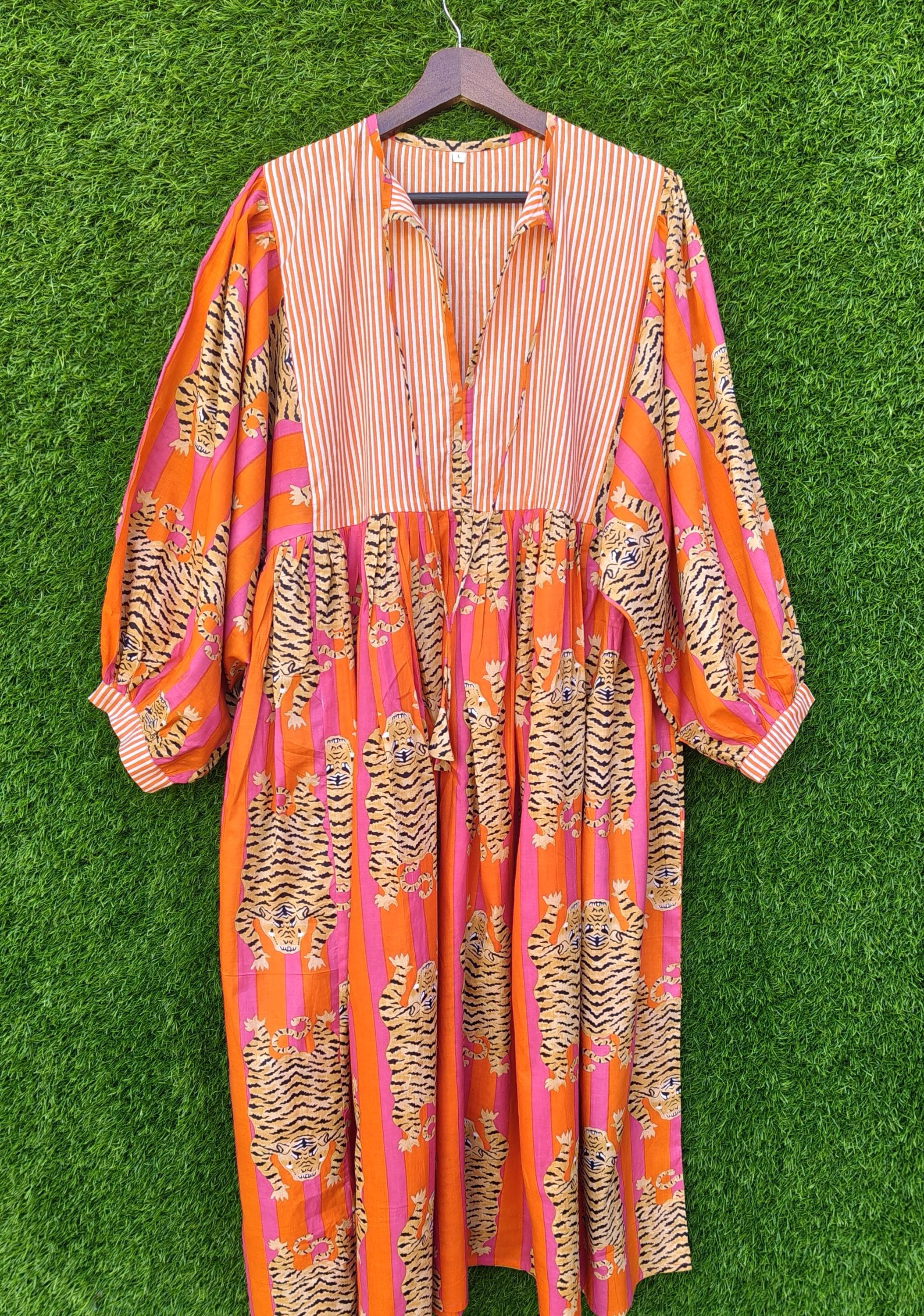 Balloon Sleeve Dress Cotton - Etsy