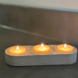 Teelichter Halter, Beton, handgemacht