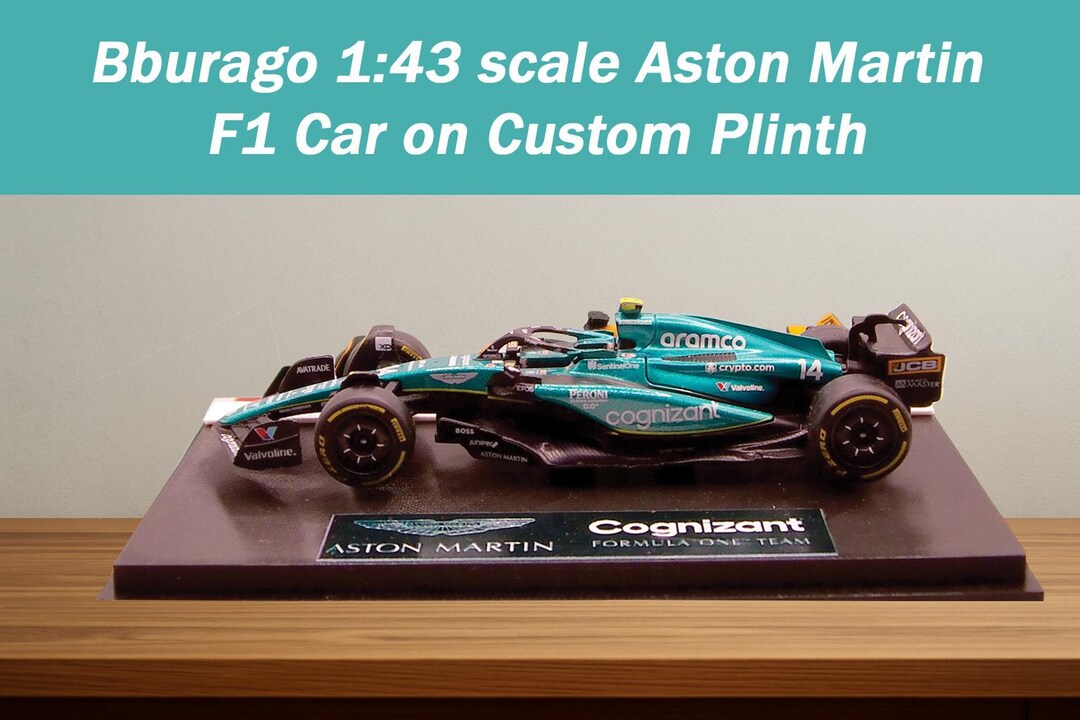 F1 Car and Custom Plinth for Aston Martin Formula 1 Model Car - Racing ...