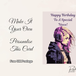 Tarjeta de cumpleaños, estilo gamer. Envío gratuito incluido.