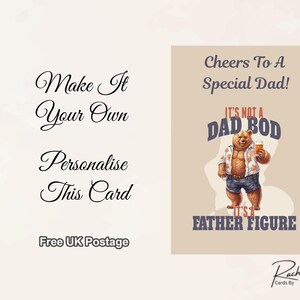 Tarjeta del Día del Padre, Dad Bod. Envío gratuito incluido.
