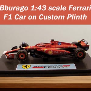 Custom Plinth for Ferrari Formula 1 Model Car - Racing Enthusiast Gift