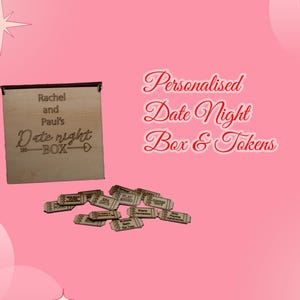 Caja de cita nocturna y 40 fichas ideal para una noche en pareja