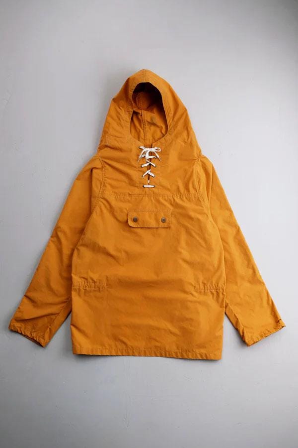 Pullover Smock Jacket Anorak 1960s Vintage Mod Style - Cotton Canvas - Ecru