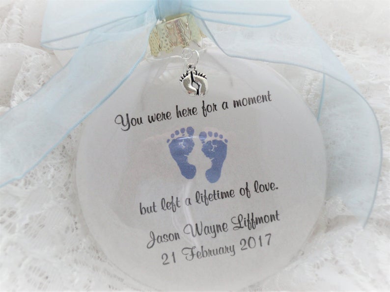 In Memory Ornament, You Were Here For A Moment, Free Personalization and Charm image 1