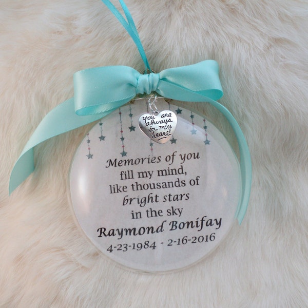 In Memory Ornament, Memories of You Fill My Mind, Mother, Father, Brother Sister, Loved One