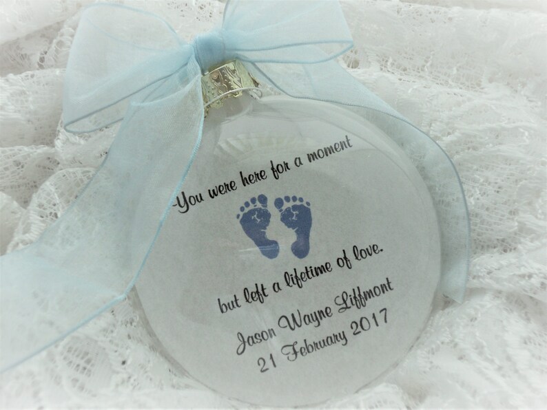 In Memory Ornament, You Were Here For A Moment, Free Personalization and Charm image 2