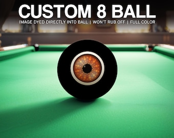 Orange Eye Billiard 8 Ball - Unique Birthday or Christmas Gift!